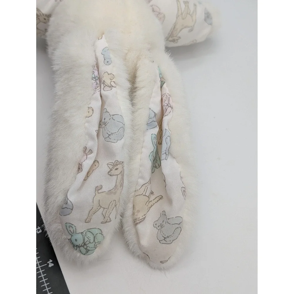 Carters‎ Prestige Rabbit Plush Bunny Terry Cloth Slippers 11 Inch Rattle Stuffed